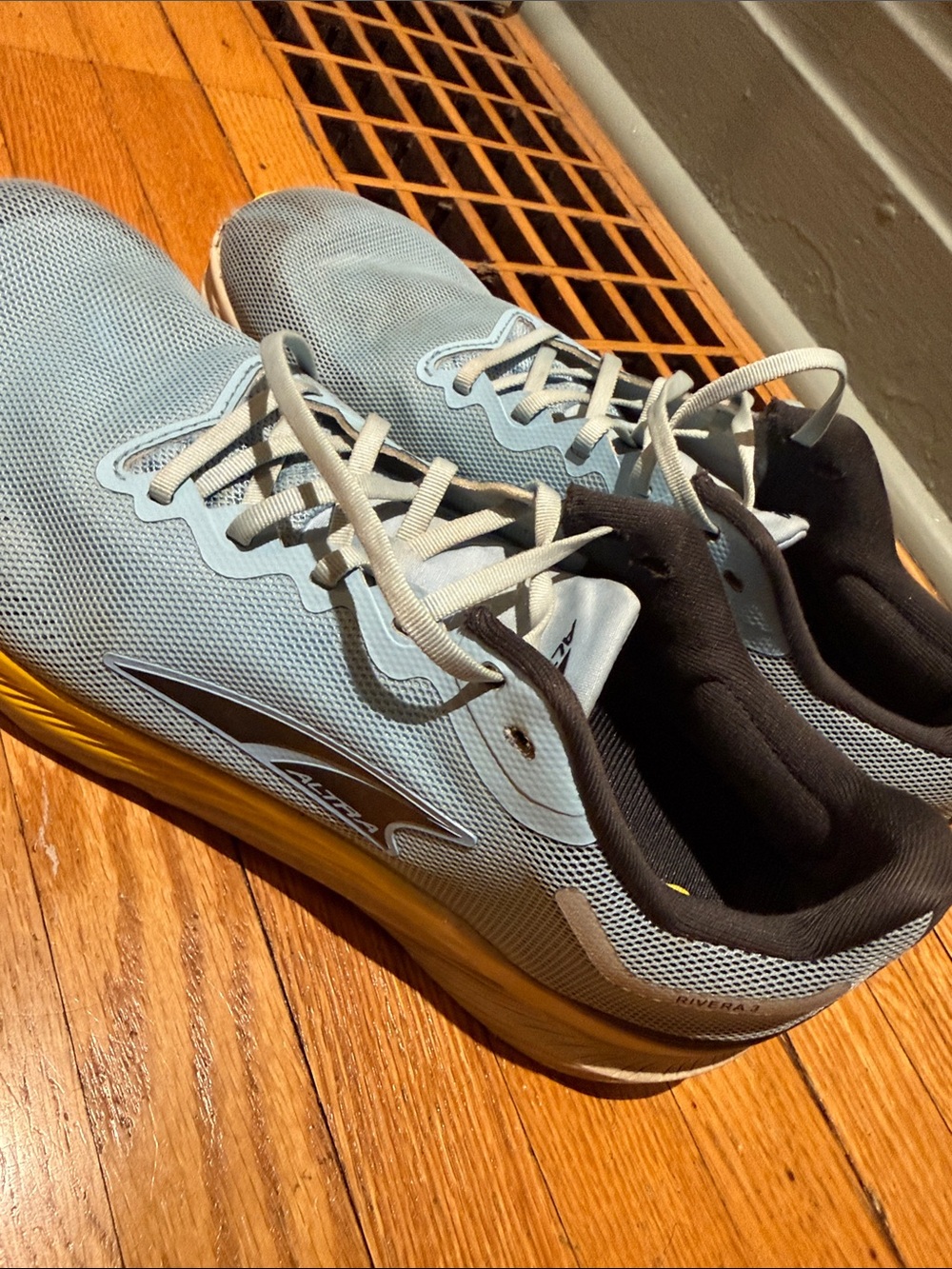 Men's Altra Running Shoes - Blue with Yellow Accents